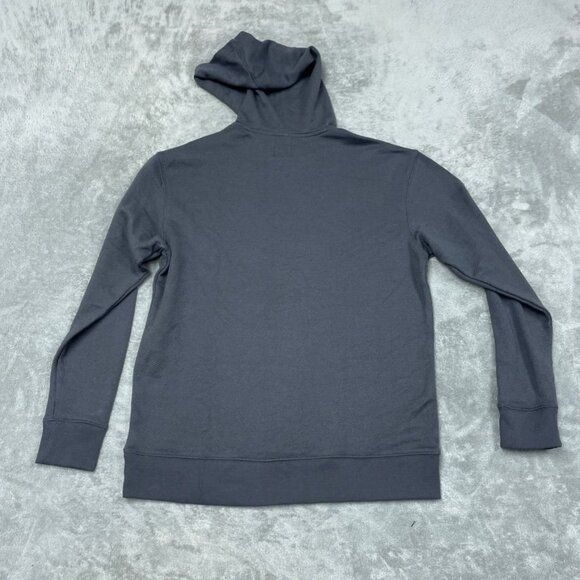 Gap Mens Small Dark Gray Hoodie Pullover Sweatshirt Cotton Blend a0964 - Picture 6 of 7
